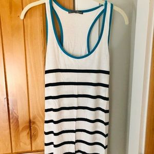 Long striped lightweight tank top